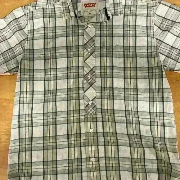 LEVIS Men Button Down Shirt - SIZE M - A4 - Picture 3 of 11